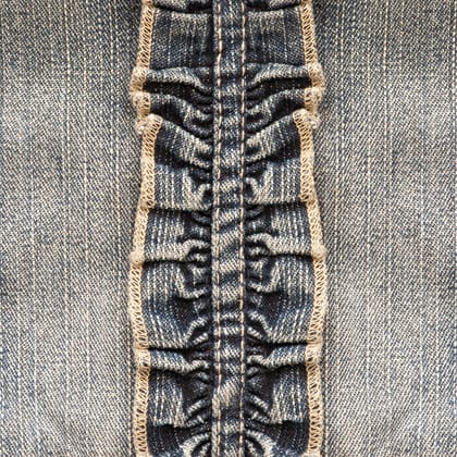 CASUAL blue jeans pleated
