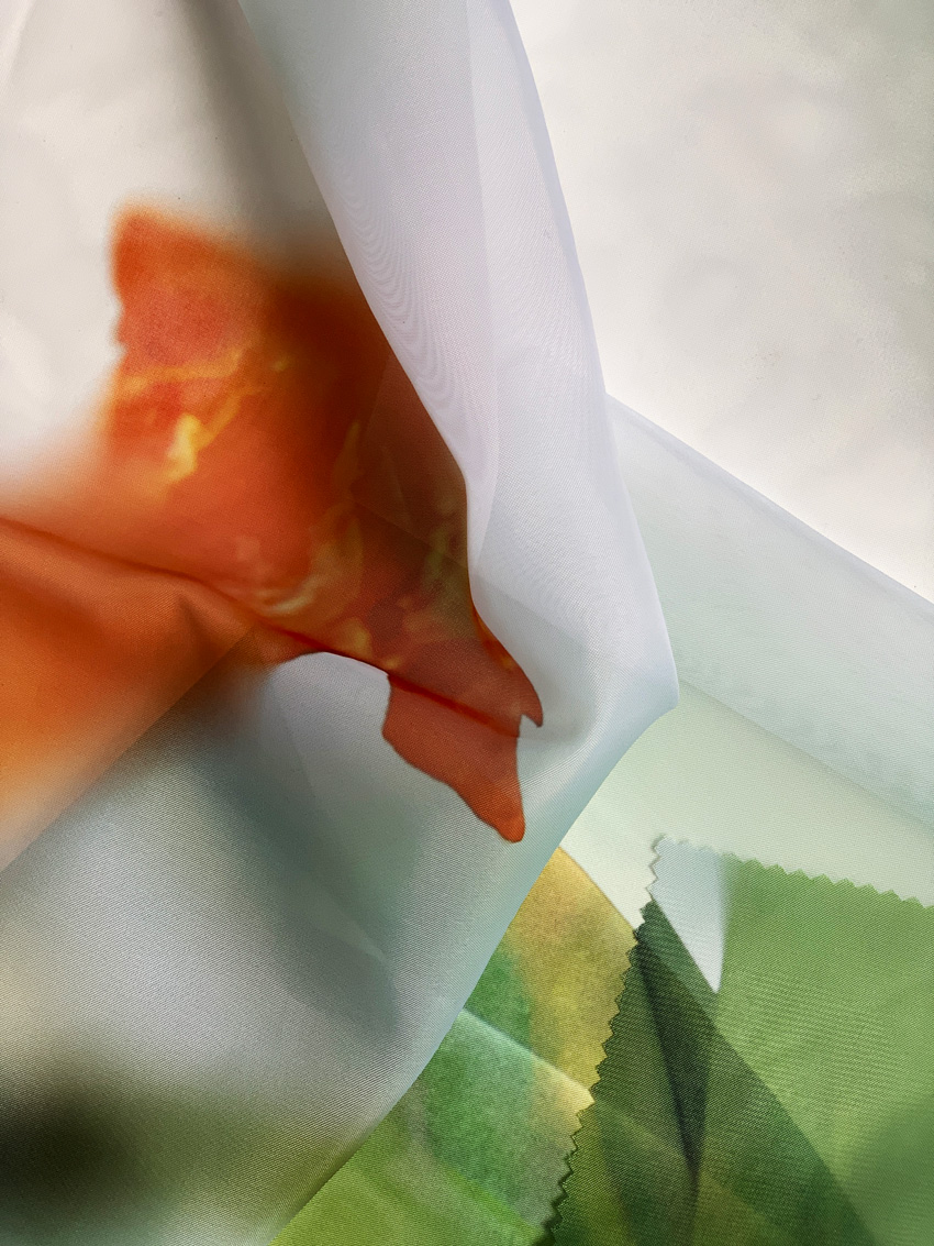 Muurbloem design studio gordijnstoffen collectie fauna resort stof rachel detail view